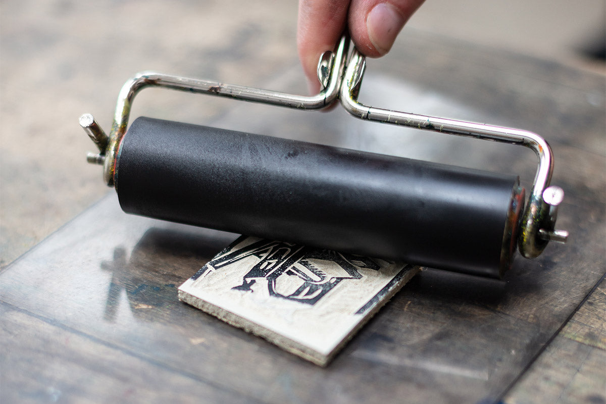 Use a Brayer to Ink Up Your Plate