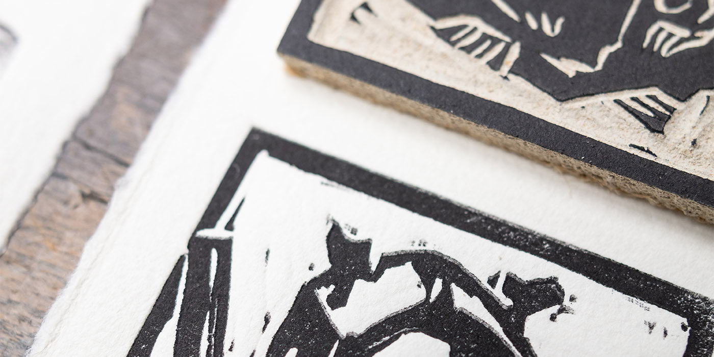 Printing a Linocut With a 3D Printed Printing Press