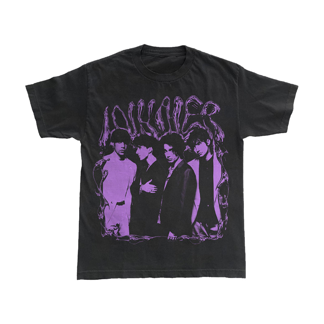 Purple Band Photo T-Shirt Black - Inhaler product image