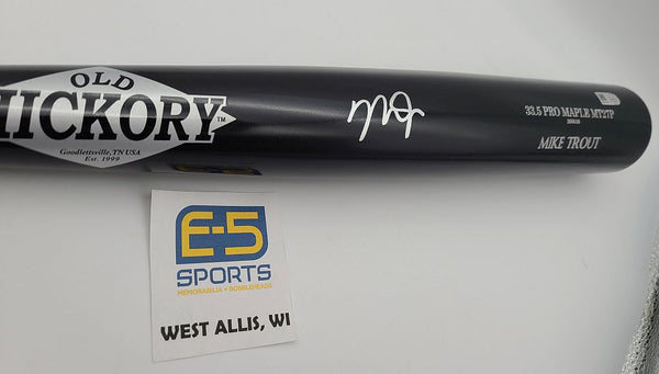 Mike Trout Signed Game Model Old Hickory #27 GOAT Bat Autograph MLB Holo  COA - Cardboard Memories