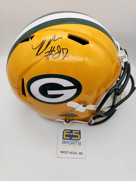 Davante Adams Autographed Green Bay Packers Full Size Lunar