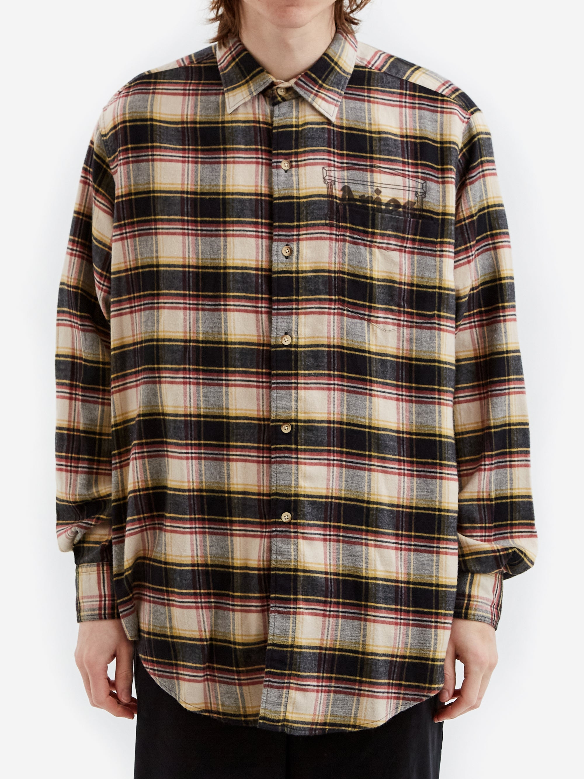 Aries Plaid Flannel Shirt - Multi