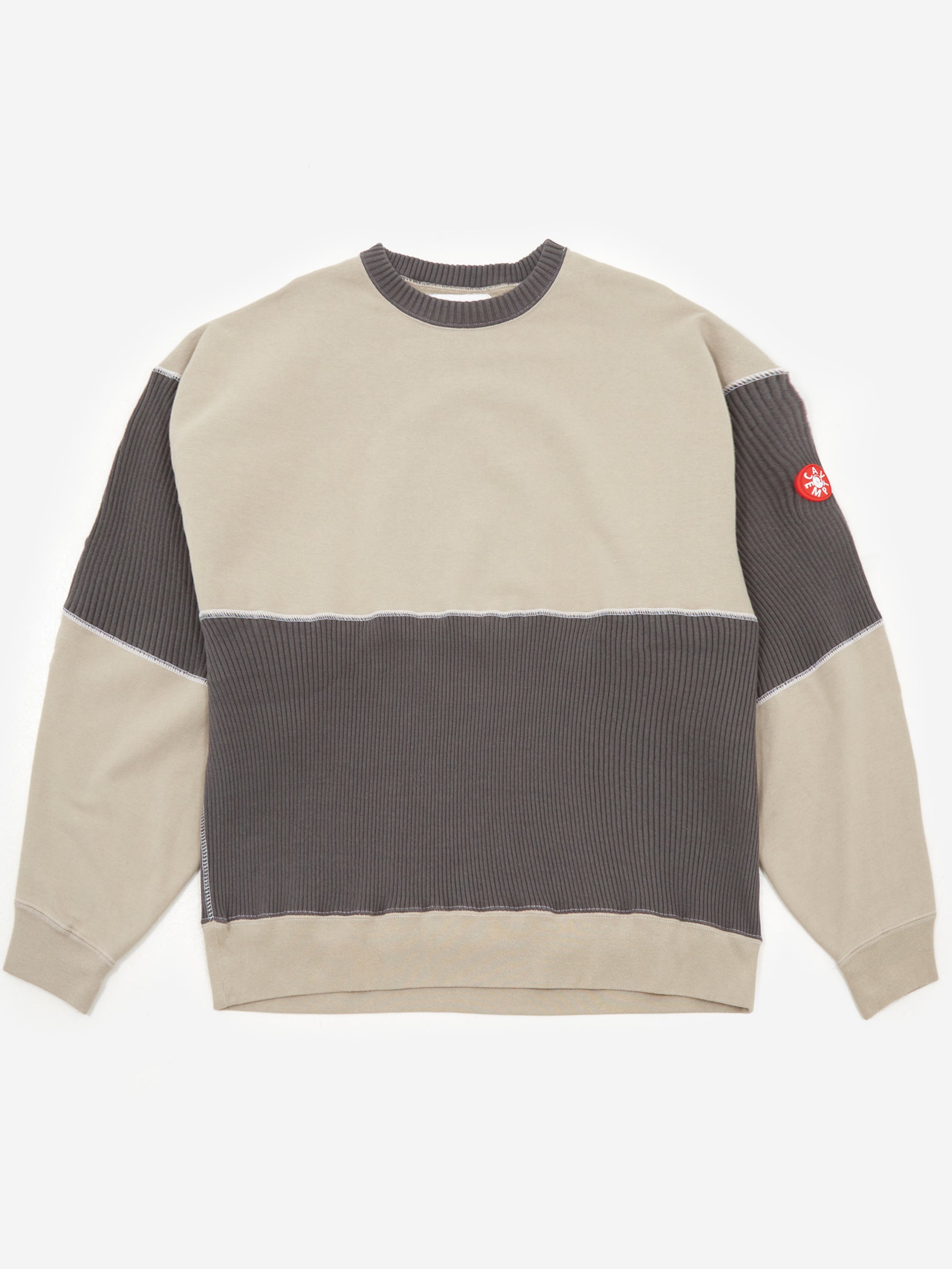 C.E Cav Empt Wide Rib Cut Crew Neck #2 - Grey