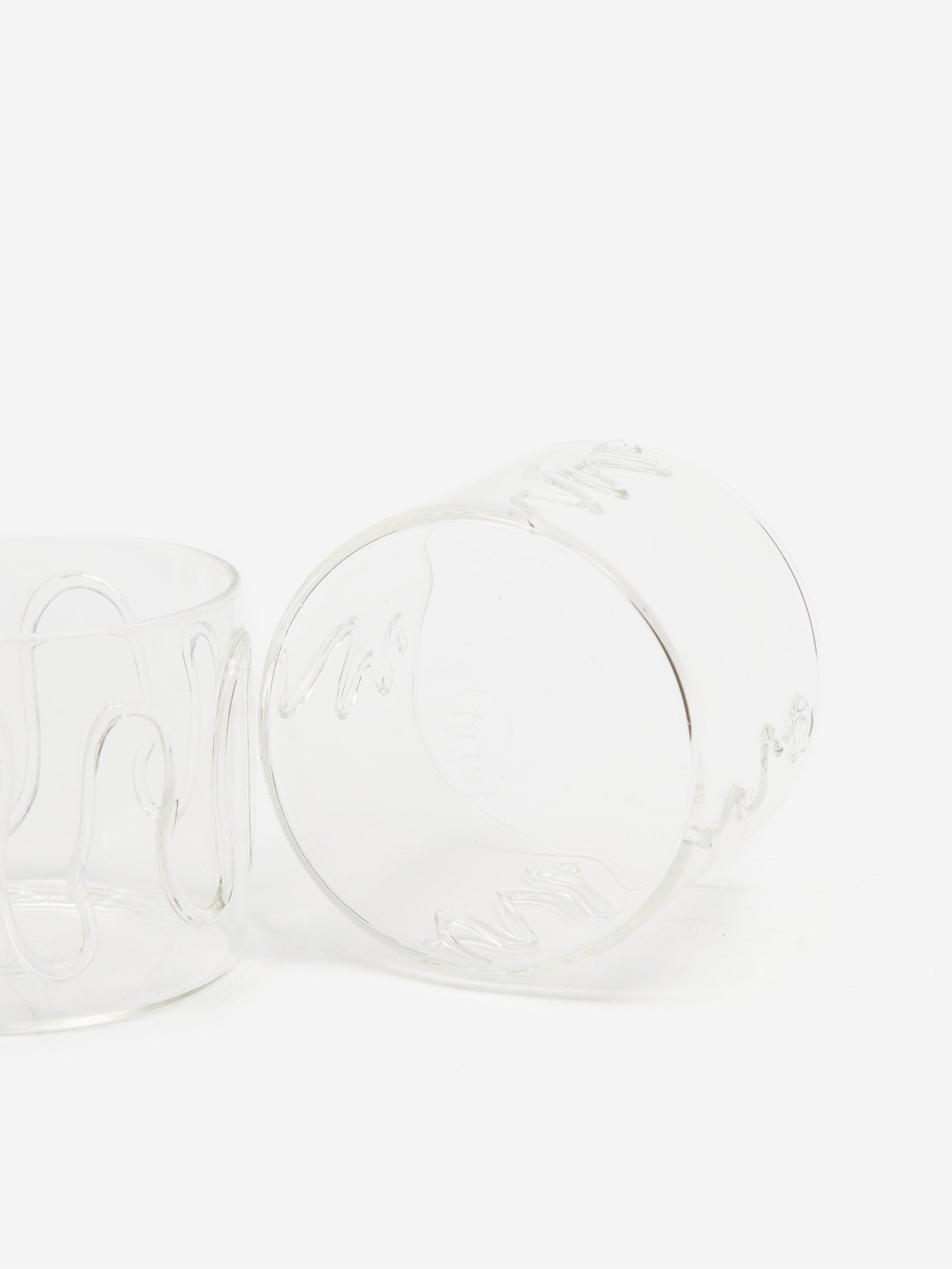 ferm LIVING Doodle Glasses Low Set of 2 - Clear