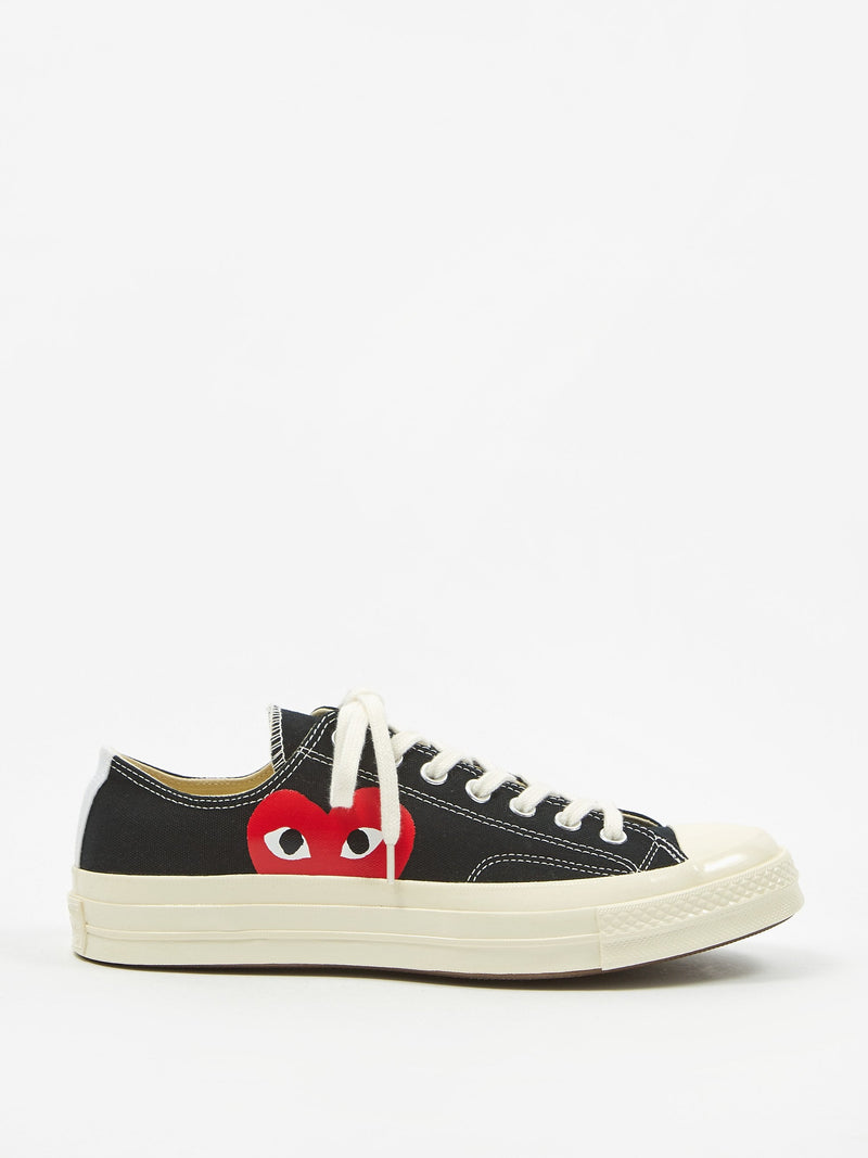 Tænk fremad fængelsflugt Tyranny Comme des Garcons Play x Converse Chuck Taylor All Star 70 Ox - Black |  Goodhood