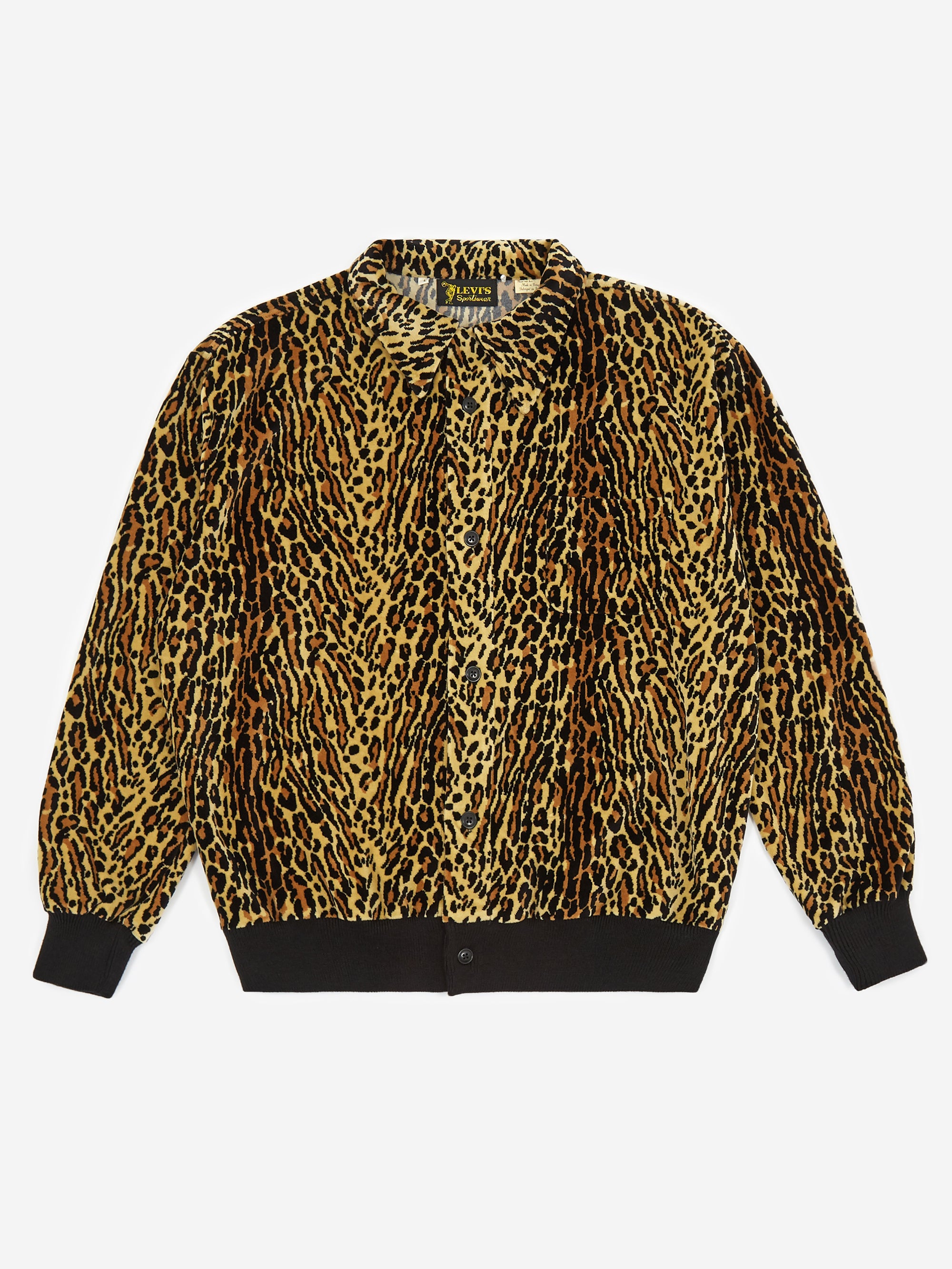 Levis Vintage Clothing Button Through Fleece Jacket - Cheetah – Goodhood