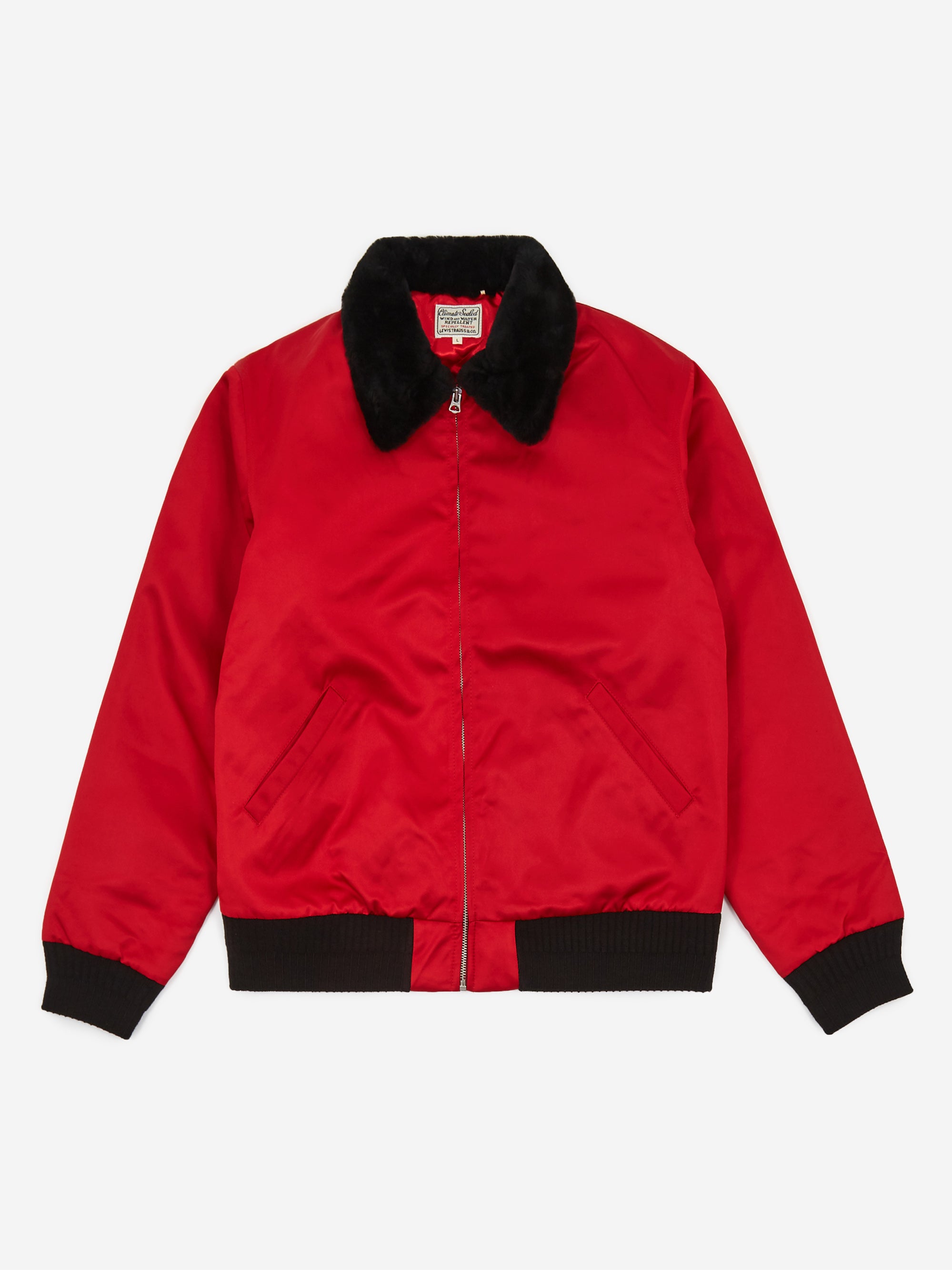 Levis Vintage Clothing Climate Seal Jacket - Script Red – Goodhood