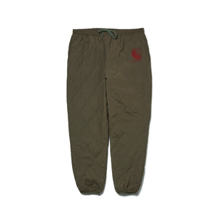 WAVE QUILTED PANTS - ARMY GREEN