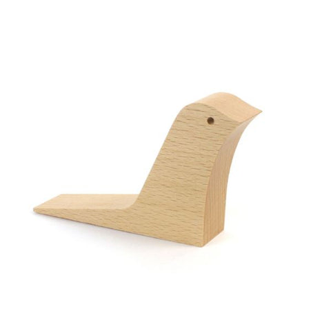 Bird wooden door stop