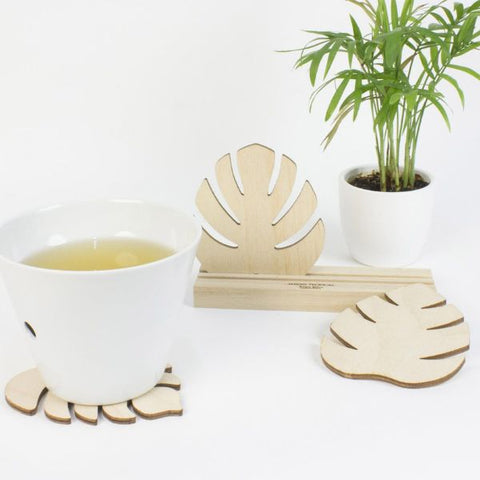 Monstera coasters