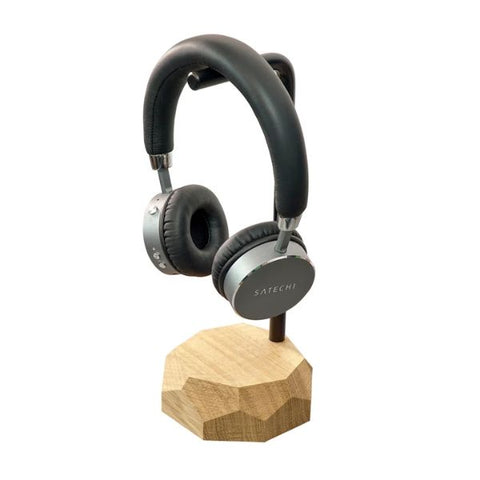 wooden headphone stand