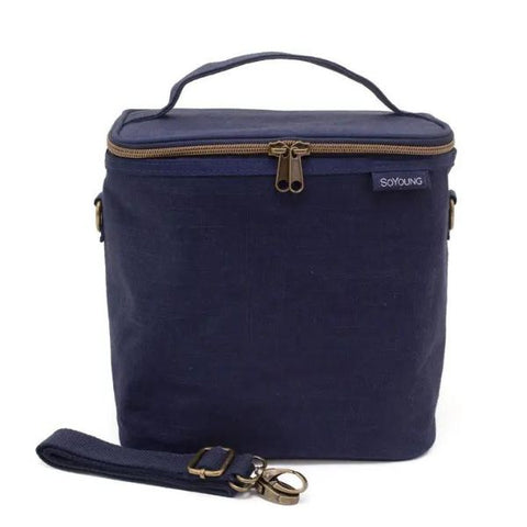 Navy blue lunch bag
