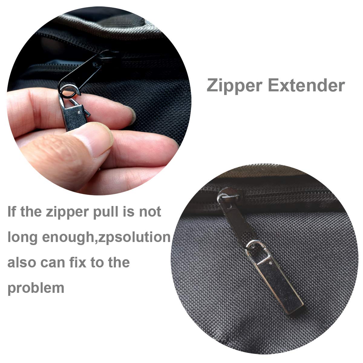 Zipper Pull Replacement Metal Zipper Handle for Luggage Suitcases ...
