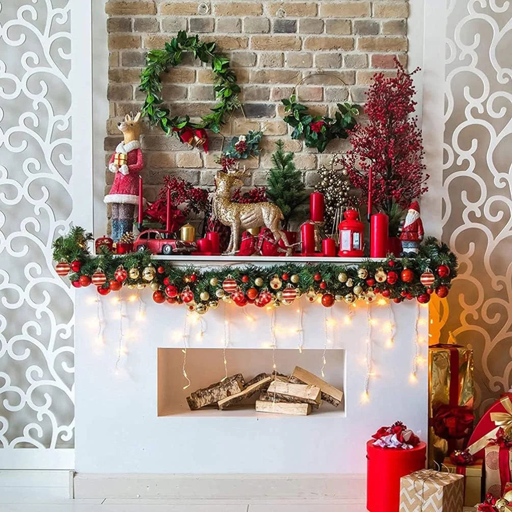 Decore com estilo! Conjunto de 50 bolinhas de Natal em ABS, duráveis e reutilizáveis. Variedade encantadora para uma decoração única