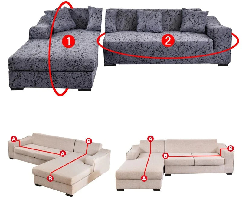Para garantir a escolha certa, siga nossas simples instruções de medição para sofás comuns, sofás em L e poltronas.