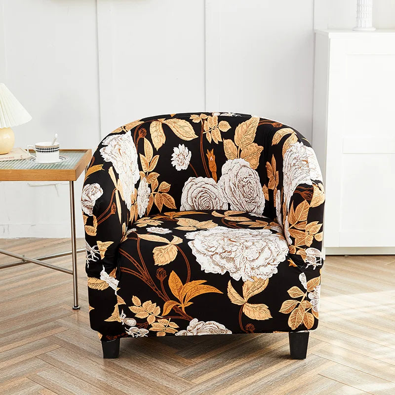 Capa de Poltrona Estampada Polideia: Toque suave, ajuste perfeito e fácil manutenção. Transforme sua sala com estilo e conforto. Compre já