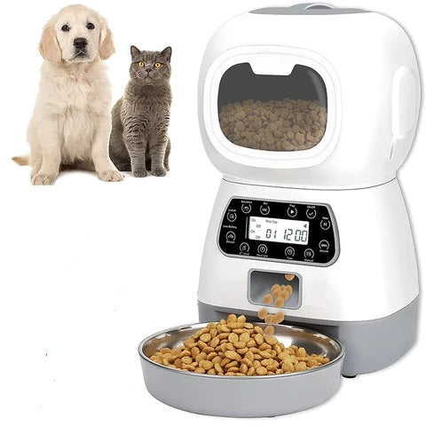 Comedor Automático para Gatos e Cachorros: Nutrição precisa e conveniência para seu pet. Programação flexível, alimentos sempre frescos.