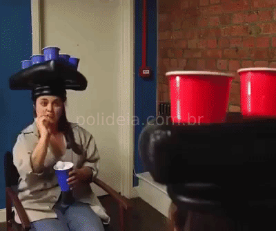 Jogo com Chapéu Beer Pong Brinquedo | Frete Grátis Xploudshop diverção bebidas amigos 