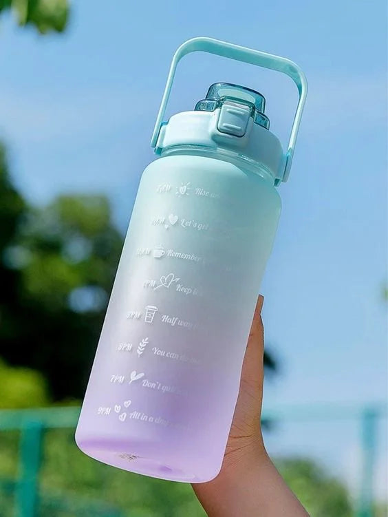 Garrafa de Água [2 Litros 900 ml 300ml] Coloridas para Hidratação Diária