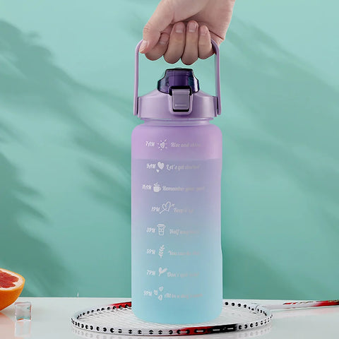 Garrafa de Água [2 Litros 900 ml 300ml] Coloridas para Hidratação Diária