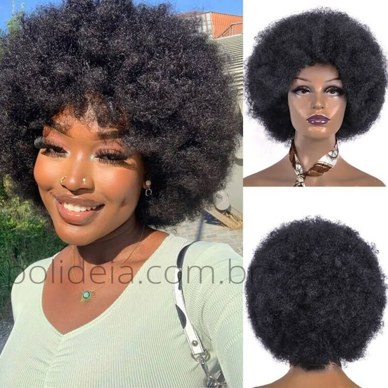 compre Lace Cacheada Cabelo Curto Afro barato preço peruca afro barato peruca cabelo humano