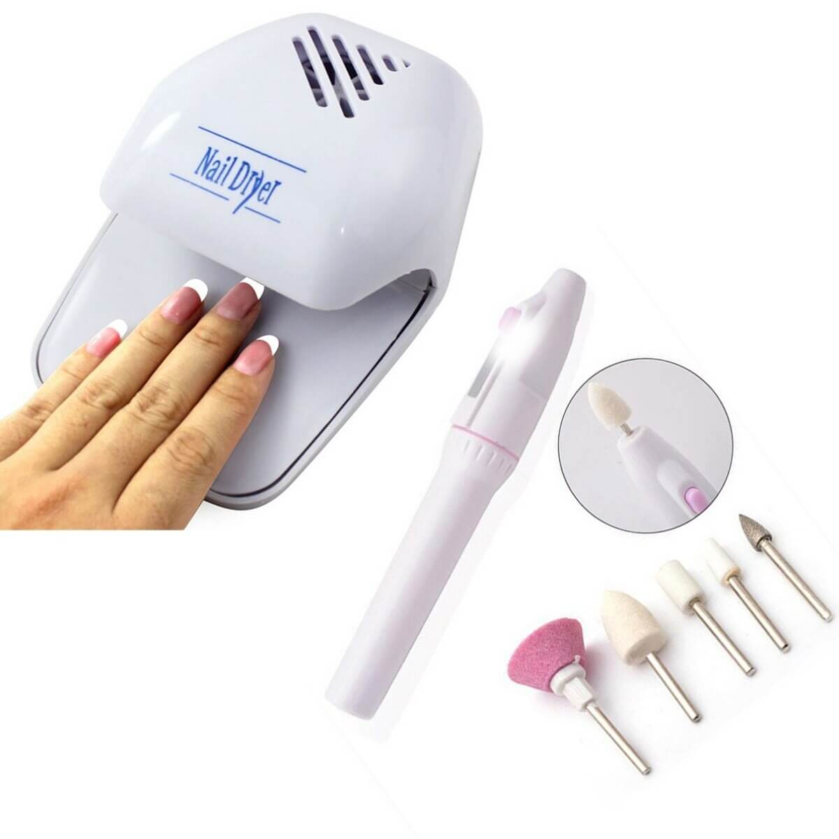 Kit Manicure Profissional: Unhas impecáveis com secagem rápida e acessórios versáteis.