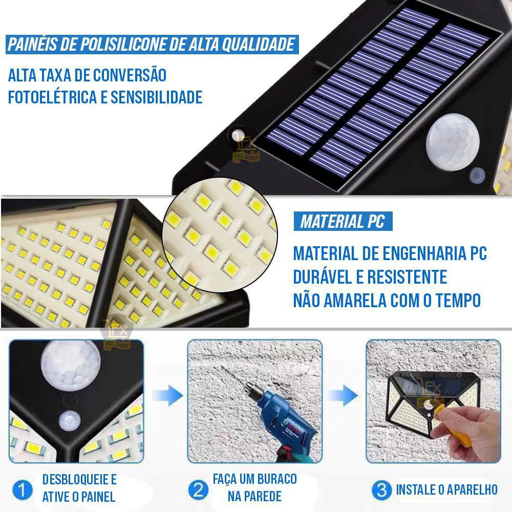 Polideia comprar melhor luminaria solar para jardim barato