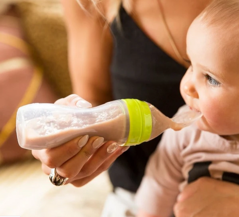Colher Dosadora Buba: Praticidade e Segurança na Alimentação do Bebê com Tecnologia Anti Vazamento e Material Livre de BPA.