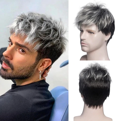 Polideia comprar melhor peruca masculina cabelo humano barato