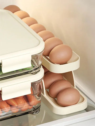 Maximize espaço com o Porta Ovos Geladeira Vertical. Design inovador para 14 ovos. Organize com facilidade e eficiência