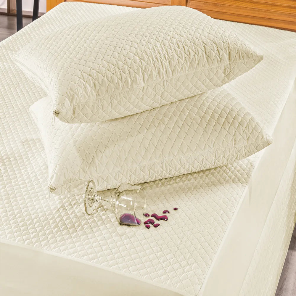 Protetor de Travesseiro Impermeável Matelado - Proteção Contra Suor e Manchas - Ideal para Noites Tranquilas
