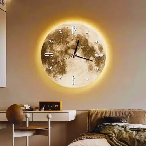 Relógio De Parede Decorativo Lua - Polideia
