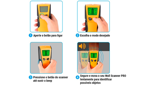 Polideia comprar Detector de Cano na Parede barato preços Scanner de Paredes