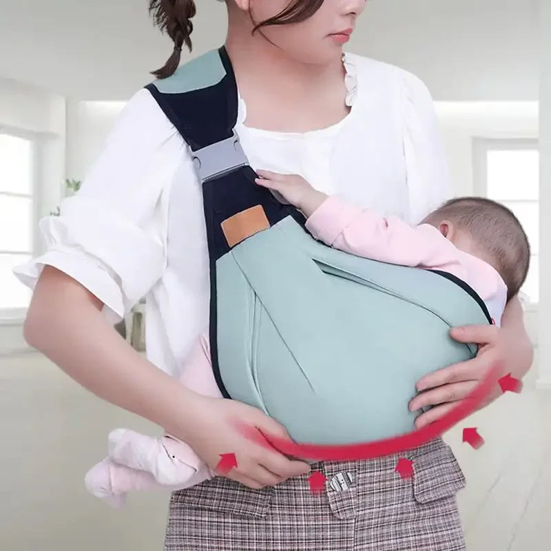 Sling para Bebê Canguru: Confortável, Respirável e Ergonômico - Ideal para Pais Ativos