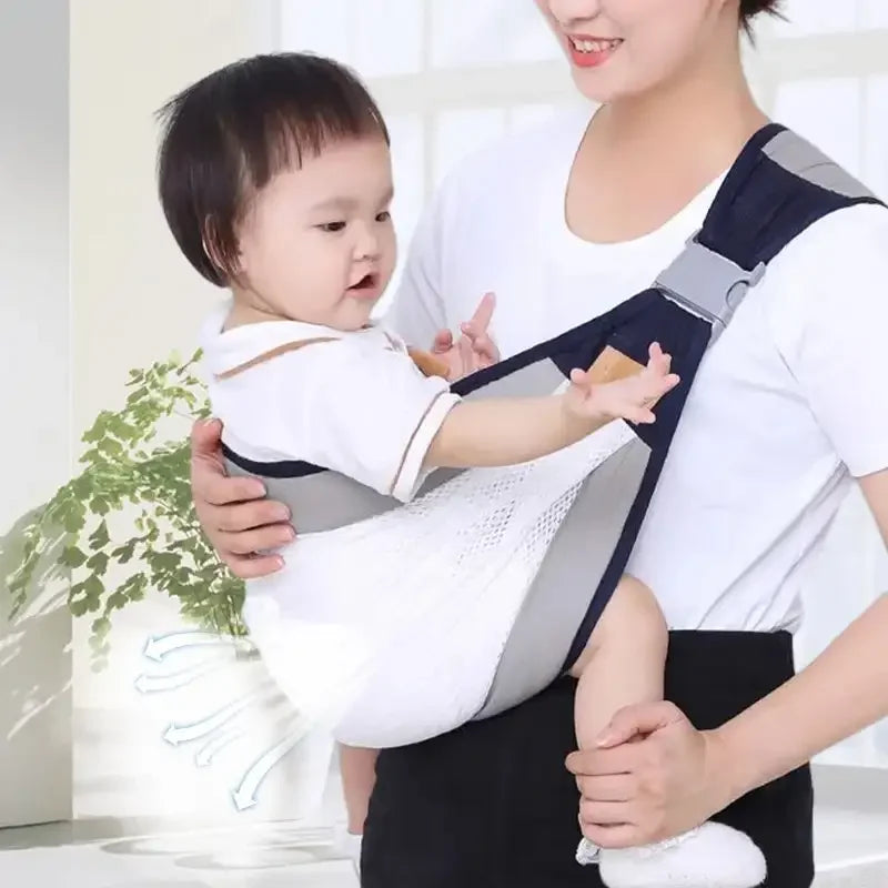 Sling para Bebê Canguru: Confortável, Respirável e Ergonômico - Ideal para Pais Ativos