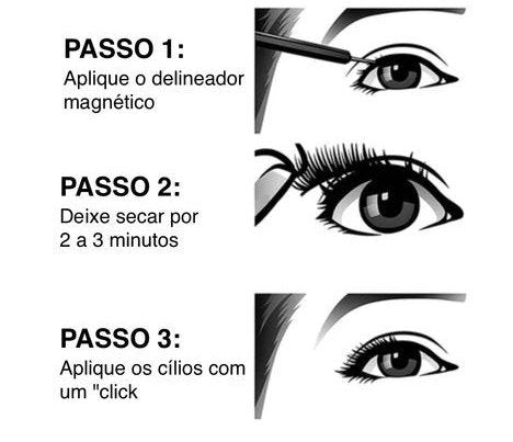 Xploudshop Kit 4 melhores Pares de Cílios Postiços Magnéticos cilios postiços baratos alongados alongamento