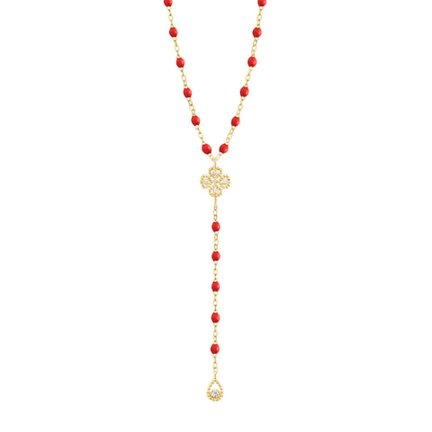 Buy Rosary with 8mm White Glow in the Dark Murano Glass Beads - 21