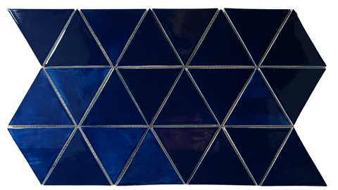 Colony Tile_blue diamonds artisan handcrafted tile
