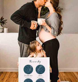 This is Our Story Baby Announcement Custom Night Sky Star Map Print