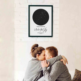 Custom Star Map Poster For Couples Gift