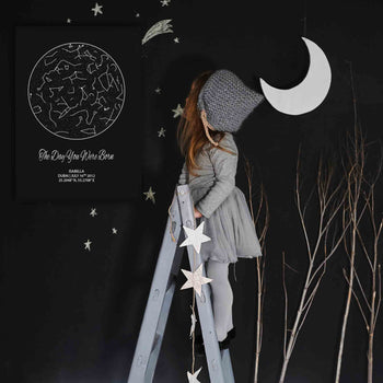 Constellation Night Sky Star Map Poster Print Present