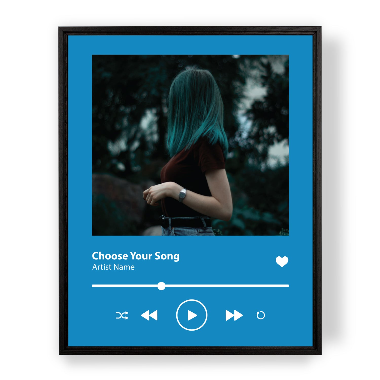 Personalized Spotify Album Poster Cover Song List Music Player Print W – SF  Customizables