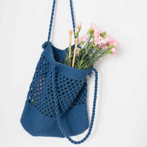 Patrón Bolso de Deco tejido a Idealium Knitting