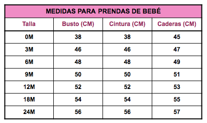 medidas-para tejer prendas de bebé