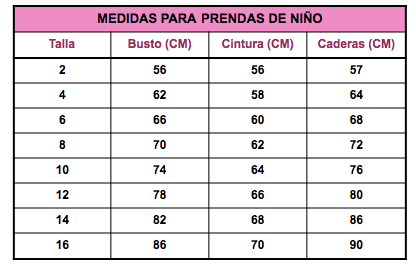 medidas-para tejer prendas de niño