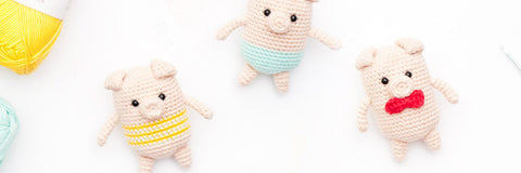 como tejer cerditos amigurumi de ganchillo