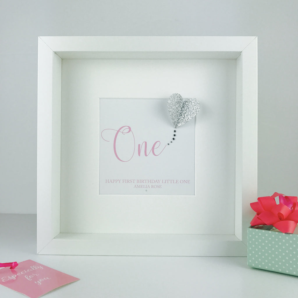 First Birthday Keepsake Personalised Box Frame Gift Baby S First