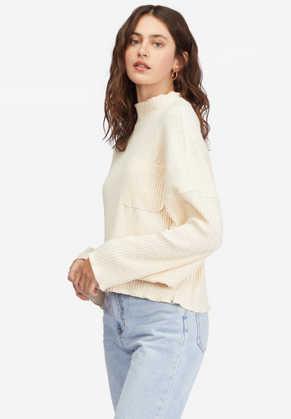 The Saturday Tee Knit Top - Antique White