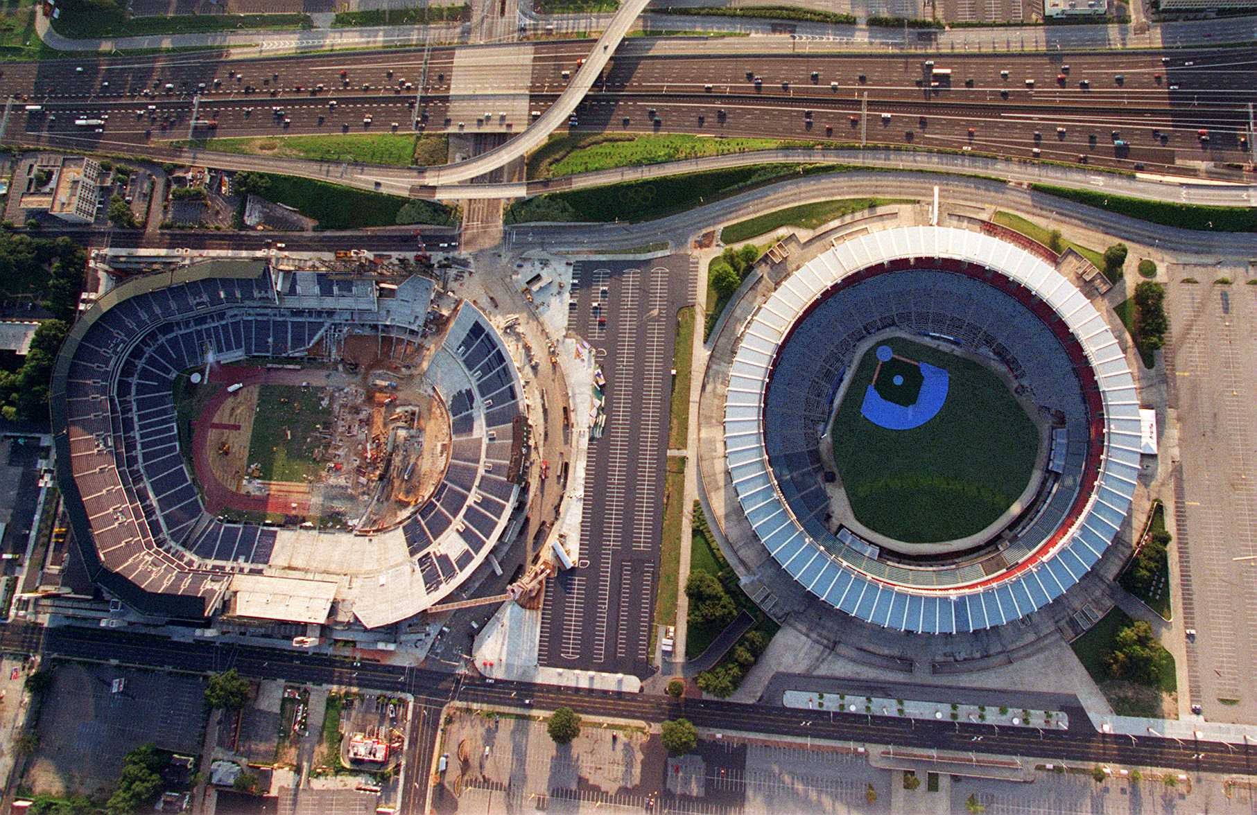 Turner Field and Fulton County Stadium