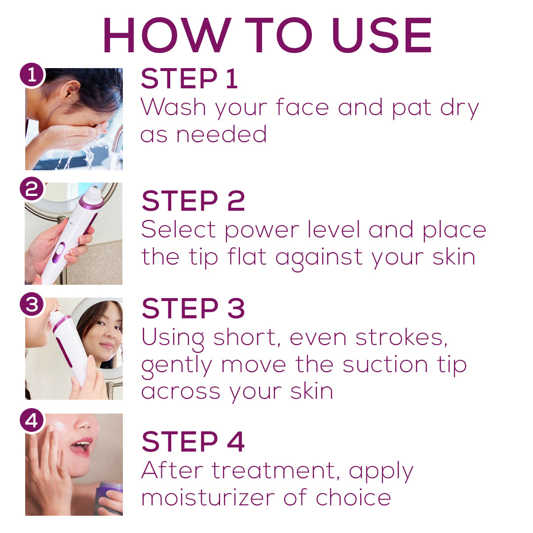Beurer Microdermabrasion, FC76 how to use steps